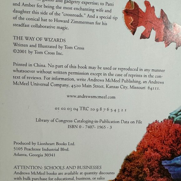 The Way Of Wizards By Tom Cross Hardcover Fantasy Book 1st edition 1st printing - Picture 6 of 9